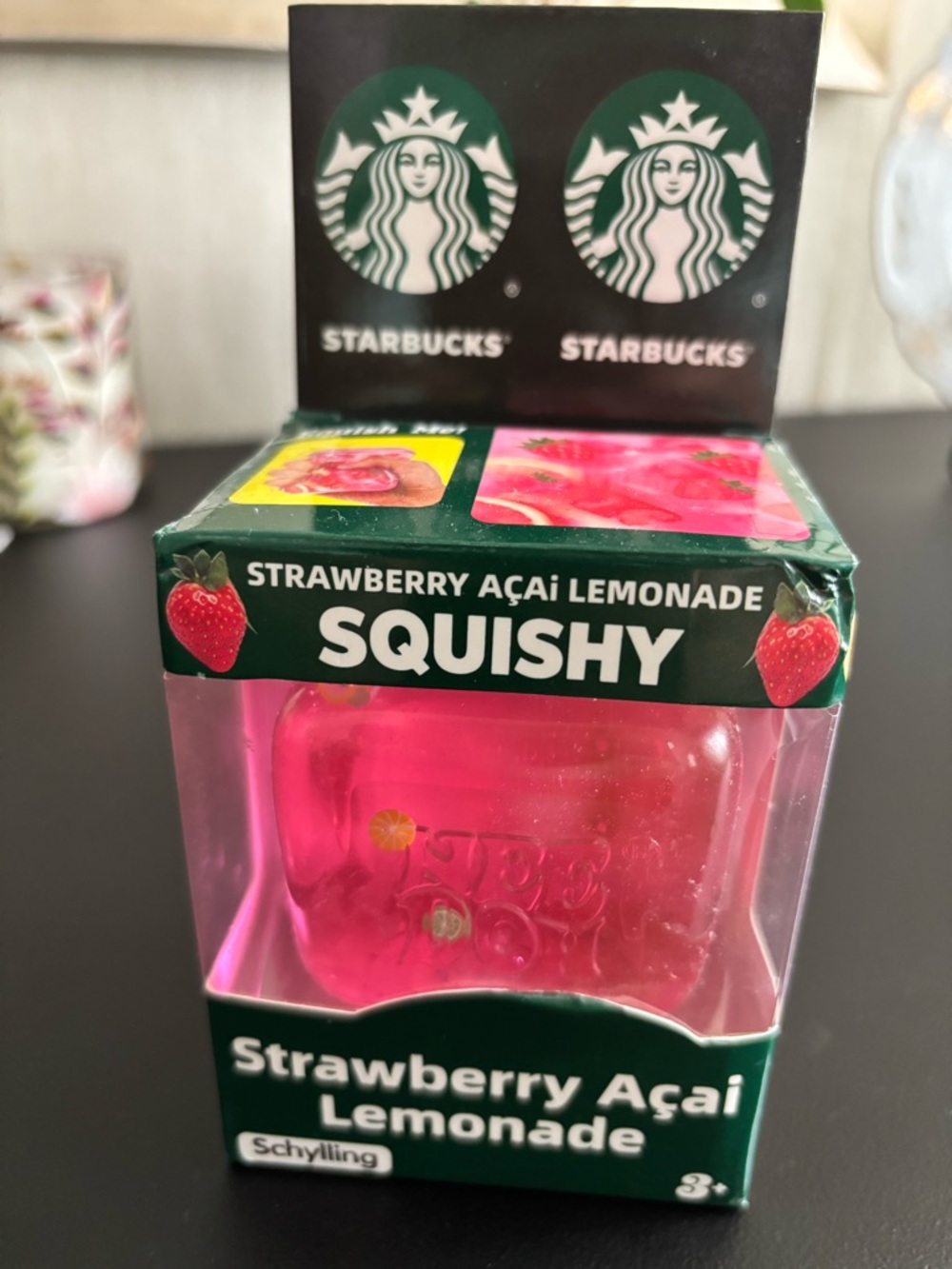 Starbucks Strawberry Açaí Lemonade Pink Squishy